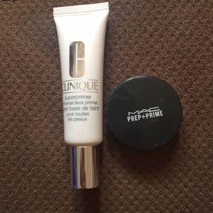 Clinique super base primer & Mac prep&prime eye